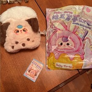 Plush Baby Three crossbody Bag - confirmed (shown) comes w everything in photo